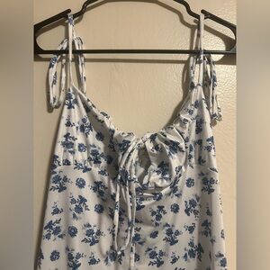 Floral Slip Dress Maxi Dress Garden Girl Delicate Soft Dress M